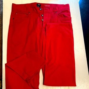 H&M slim fit red jeans